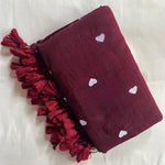 Load image into Gallery viewer, Maroon and White Hearts