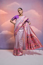 Load image into Gallery viewer, Tanvika - (Premium Paithani Silk)