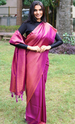 Load image into Gallery viewer, Anvika (Premium Quality Kanjivaram Silk Saree)