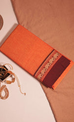 Load image into Gallery viewer, Orange - ഓറഞ്ച് (Premium Narayanpet Handloom Pure Cotton)