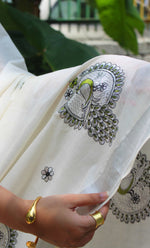Load image into Gallery viewer, Mohanam - മോഹനം (Traditional Kerala Cotton Saree)