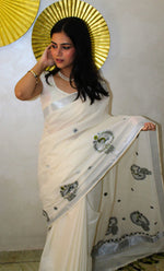 Load image into Gallery viewer, Mohanam - മോഹനം (Traditional Kerala Cotton Saree)