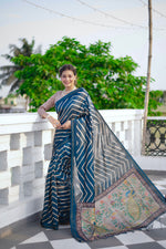 Load image into Gallery viewer, Tussar Silk Leriya (Premium Quality Soft Silk)
