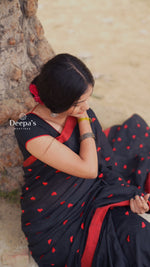 Load image into Gallery viewer, Black and Red Hearts