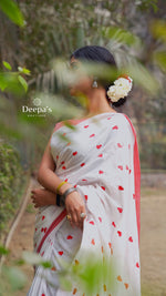 Load image into Gallery viewer, White and Red Hearts