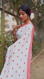 Load image into Gallery viewer, White and Red Hearts