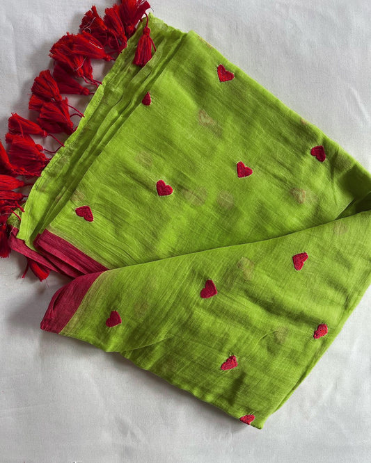 Green and Red Hearts