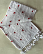 Load image into Gallery viewer, White and Red Hearts