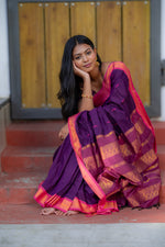 Load image into Gallery viewer, Rakshika - रक्षिका (Premium Handloom Gadwal Silk Cotton)