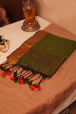 Load image into Gallery viewer, Shiny Maroon (Khadi Handloom Pure Cotton)