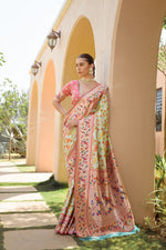 Load image into Gallery viewer, Banarasi Silk Paithani Patola (Premium Quality Soft Silk)