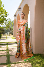Load image into Gallery viewer, Banarasi Silk Paithani Patola (Premium Quality Soft Silk)