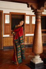 Load image into Gallery viewer, Shyama - श्यामा (Premium Handloom Gadwal Silk Cotton)