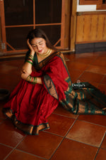 Load image into Gallery viewer, Shyama - श्यामा (Premium Handloom Gadwal Silk Cotton)