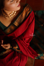 Load image into Gallery viewer, Shyama - श्यामा (Premium Handloom Gadwal Silk Cotton)