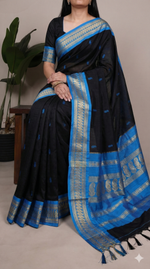 Load image into Gallery viewer, Varsha - வர்ஷா (Premium Handloom Gadwal Silk Cotton)