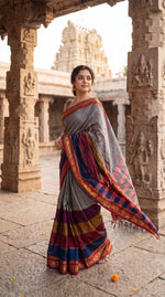 Load image into Gallery viewer, Multi-Colour Narayanpet (Rare Colour Edition Handloom Soft Cotton)