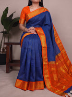 Load image into Gallery viewer, Alisha - ಅಲಿಶಾ (Premium Handloom Checked Gadwal Silk Cotton)