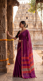 Load image into Gallery viewer, Pink Skies (Narayanpet Handloom Cotton)