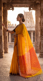 Load image into Gallery viewer, Yellow Mango (Narayanpet Handloom Cotton)