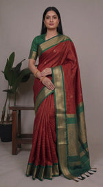 Load image into Gallery viewer, Aryamati - आर्यमति (Premium Handloom Gadwal Silk Cotton)