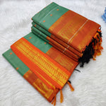 Load image into Gallery viewer, Alankari - அலங்காரி (Rare Colour Combo Handloom Gadwal Silk Cotton)