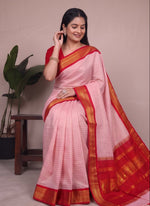 Load image into Gallery viewer, Rupika - रूपिका (Premium Handloom Checked Gadwal Silk Cotton)