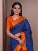 Load image into Gallery viewer, Alisha - ಅಲಿಶಾ (Premium Handloom Checked Gadwal Silk Cotton)