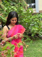 Load image into Gallery viewer, Magenta Rainbow (Premium Khadi Handloom Cotton)