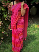 Load image into Gallery viewer, Magenta Rainbow (Premium Khadi Handloom Cotton)