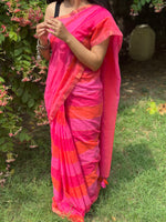 Load image into Gallery viewer, Magenta Rainbow (Premium Khadi Handloom Cotton)