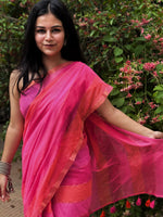 Load image into Gallery viewer, Magenta Rainbow (Premium Khadi Handloom Cotton)