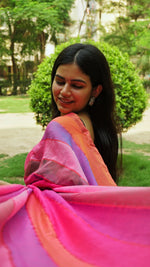 Load image into Gallery viewer, Purple Rainbow (Premium Khadi Handloom Cotton)