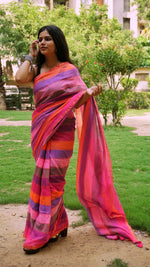 Load image into Gallery viewer, Purple Rainbow (Premium Khadi Handloom Cotton)