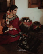 Load image into Gallery viewer, Prakriti - ಪ್ರಕೃತಿ (Premium Handloom Gadwal Silk Cotton)