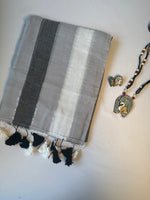 Load image into Gallery viewer, Grey Rainbow (Premium Khadi Handloom Cotton)
