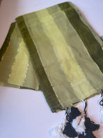 Load image into Gallery viewer, Green Rainbow (Premium Khadi Handloom Cotton)