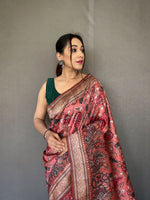 Load image into Gallery viewer, Diva (Premium Kalamkari Soft Silk)