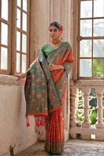 Load image into Gallery viewer, Singhara (Premium Banarasi Silk)