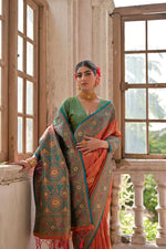 Load image into Gallery viewer, Singhara (Premium Banarasi Silk)