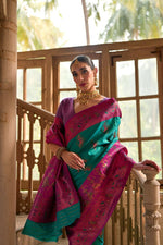Load image into Gallery viewer, Roma (Premium Banarasi Silk)