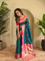 Load image into Gallery viewer, Aanchal (Premium Banarasi Paithani Silk)