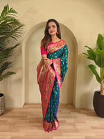 Load image into Gallery viewer, Aanchal (Premium Banarasi Paithani Silk)