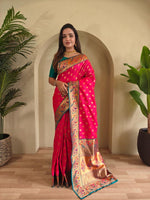 Load image into Gallery viewer, Aanchal (Premium Banarasi Paithani Silk)