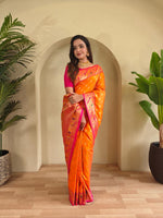 Load image into Gallery viewer, Aanchal (Premium Banarasi Paithani Silk)