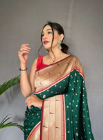 Load image into Gallery viewer, Ira (Premium Polka Paithani Silk)