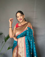 Load image into Gallery viewer, Ira (Premium Polka Paithani Silk)