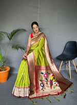Load image into Gallery viewer, Ira (Premium Polka Paithani Silk)