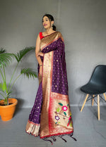 Load image into Gallery viewer, Ira (Premium Polka Paithani Silk)