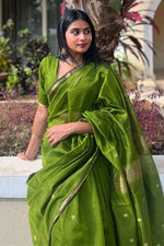Load image into Gallery viewer, Pragya - प्रज्ञा (Premium Maheswari Silk Cotton)